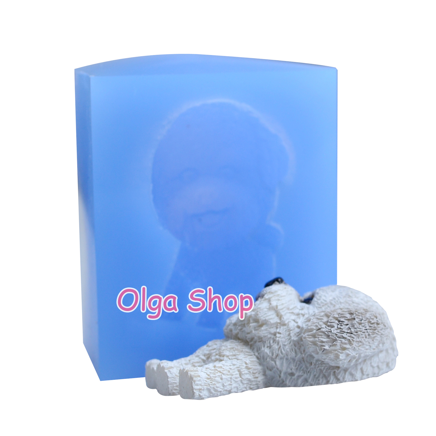 DYL793 Bichon Frise perro silicona molde Animal pastel decoración caramelo Chocolate Fondant resina polímero arcilla jabón hecho a mano