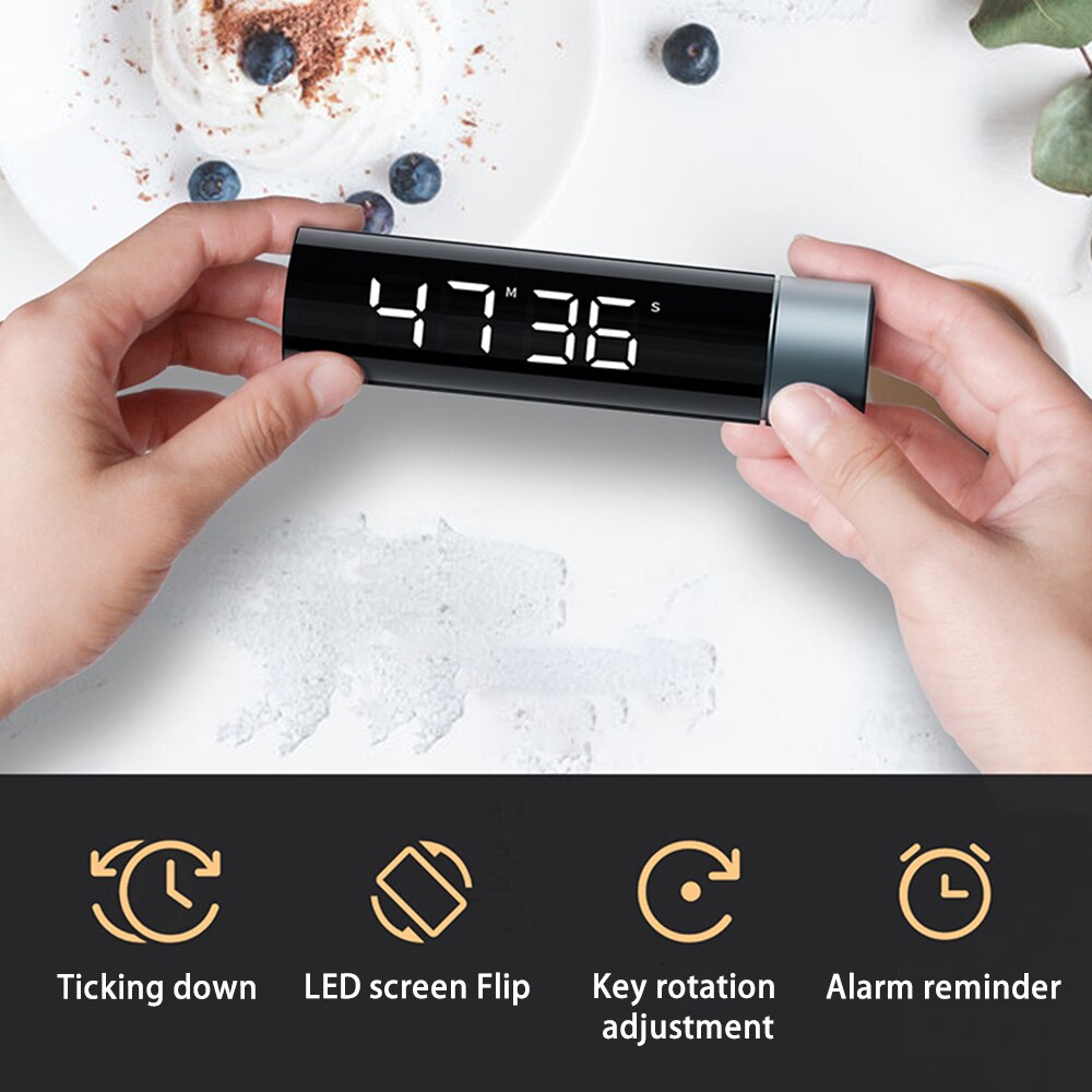 Magnetic Digital Timer For Kitchen Cooking Shower Study Stopwatch Large Led Digital Timer Lcd Display For Cooking Kids/teachers