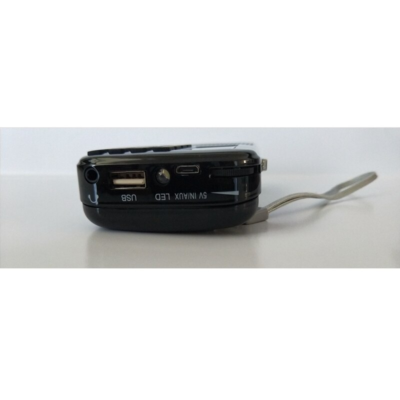 Reproductor de música MP3 altavoz portátil Mini Radio FM Auto Scan con batería 18650 y ranura para tarjeta TF y linterna