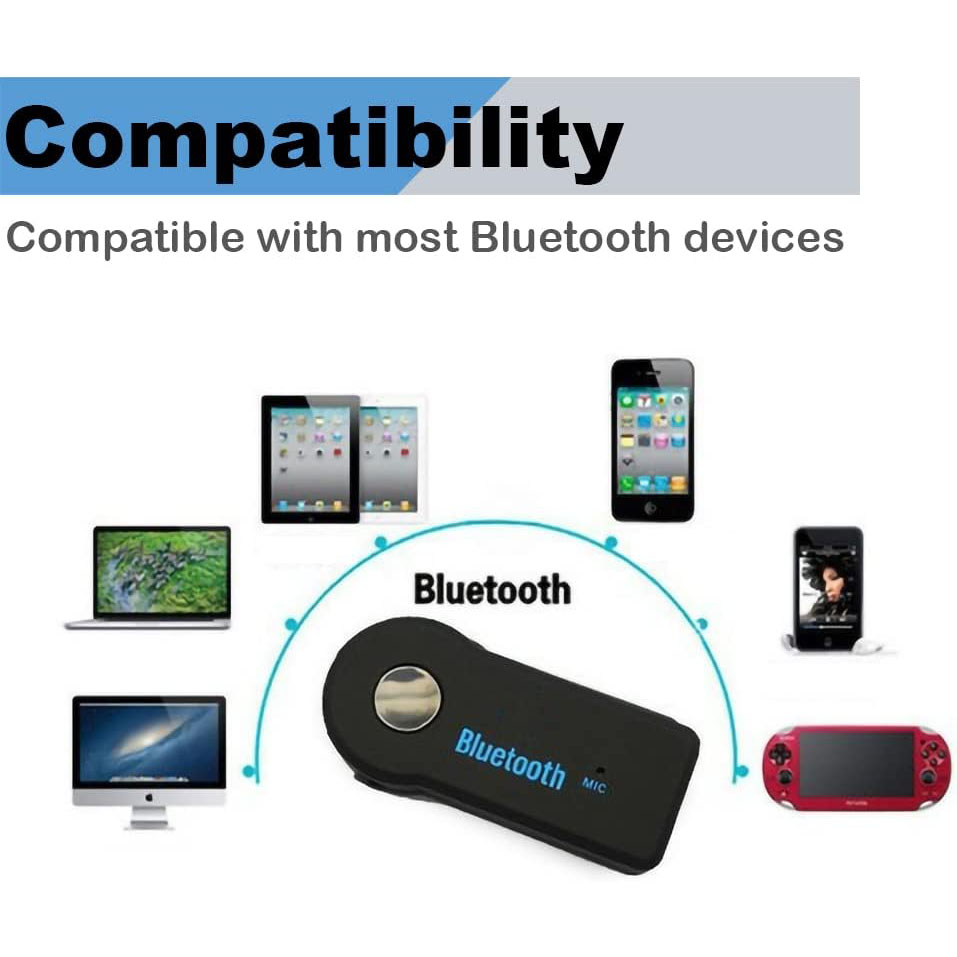 Aux Car Bluetooth Receiver 5.0 Interface 3.5mm Wireless Audio Adapter Hands Free Call Conversion Bluetooth Transmitter