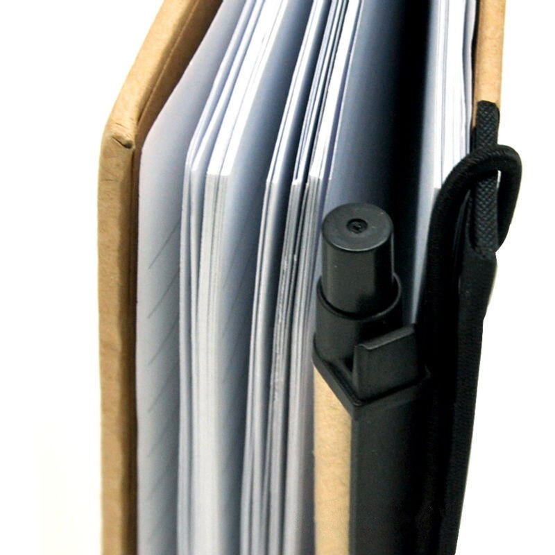 Kreatywny wielofunkcyjny kalkulator cewki notatki z długopisem gniazdo energii słonecznej notatnik wysokiej jakości kraft papierowa pokrywa biurowa