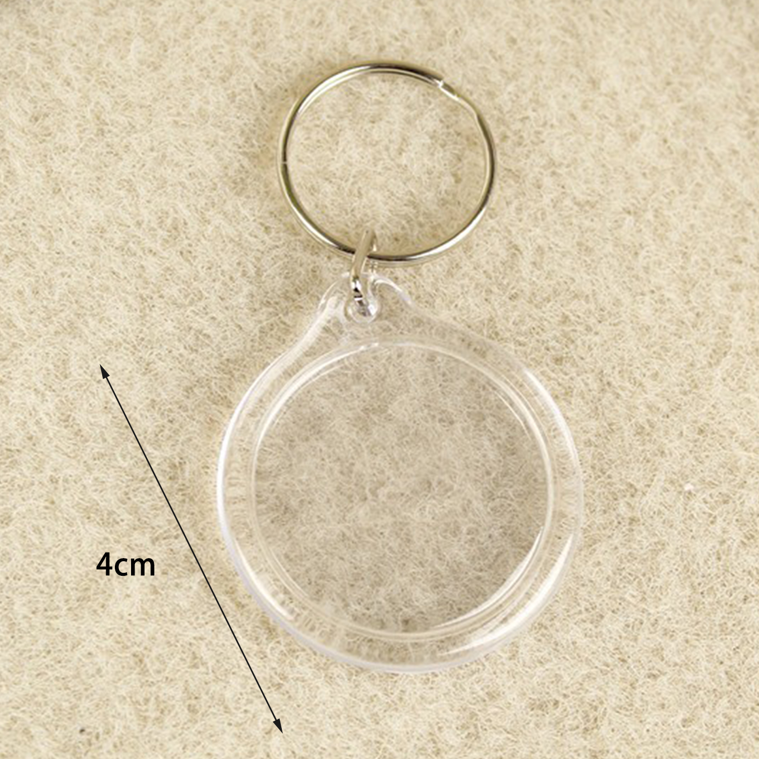 Photo Frame Keychian Acrylic Rectangle Insert Picture Frame Keyring Key Holder DIY Split Ring for Women Ladies Girls: Brown