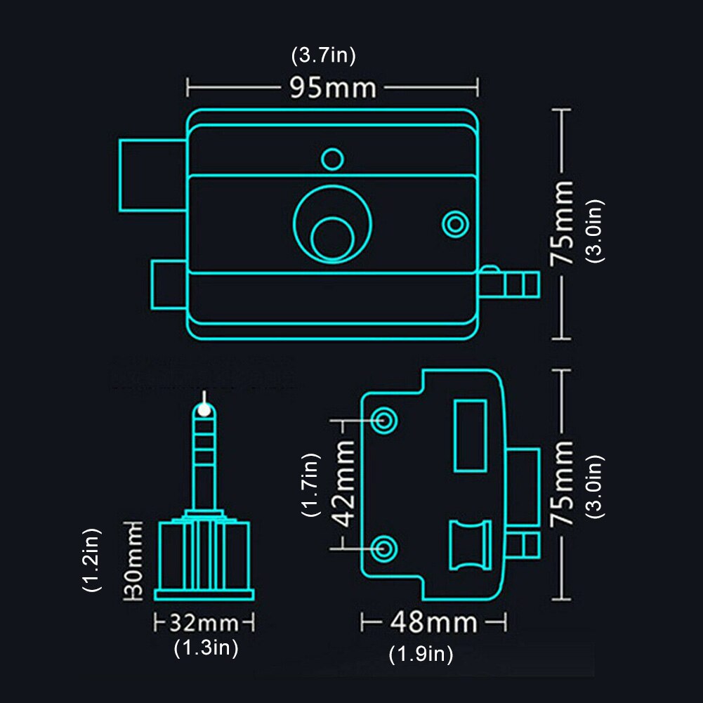 Heavy Duty Lock Security Door Lock Dead Bolt Lock with 3 Keys for Front Door Home Security Lock Protection Home Accessory