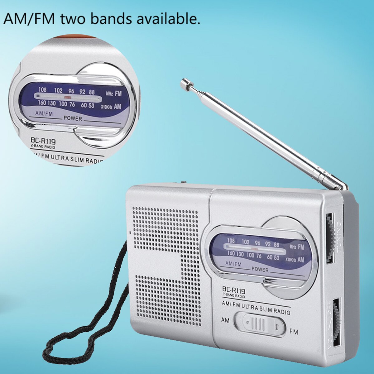 Multifunctionele Mini Pocket Am/Fm BC-R119 Radio S... – Grandado