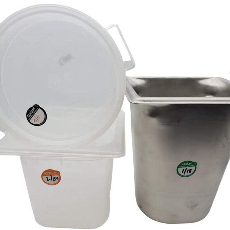 Monday-Sunday Striking Writing Labels Easy-To-Peel Daypoint and Warehouse Management Stickers Peel-Off Labels