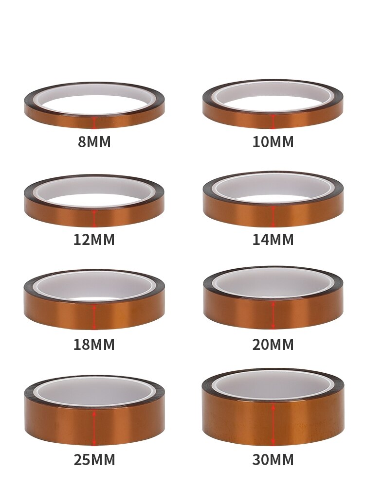 3D Drucker Teile Hohe Temperatur Beständig Wärme BGA Kapton Polyimid Isolierende Thermische Isolierung Klebeband