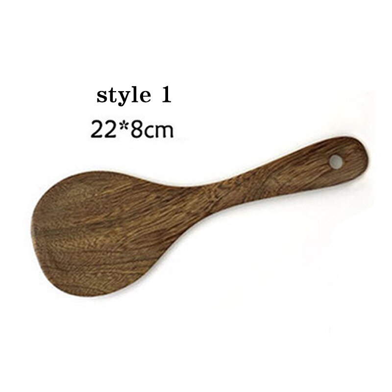 1pc Non-stick Wood Spatula Shovel Spoon Kitchen Accessories Non-Stick Cookware Cooking Utensils Tools Household Kitchen Cookware: style 1