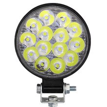 Lamp Working lights Off-road Round Truck Vehicles Waterproof 42W Driving