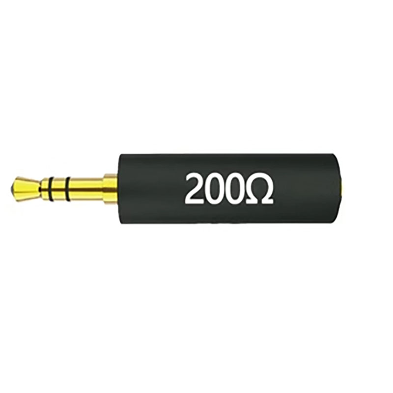 1 Uds. Enchufe de impedancia de auriculares conductor 30 75 150 200 400 600 ohm adaptador de cancelación de ruido resistencia reducir el enchufe del filtro de ruido: Multicolor