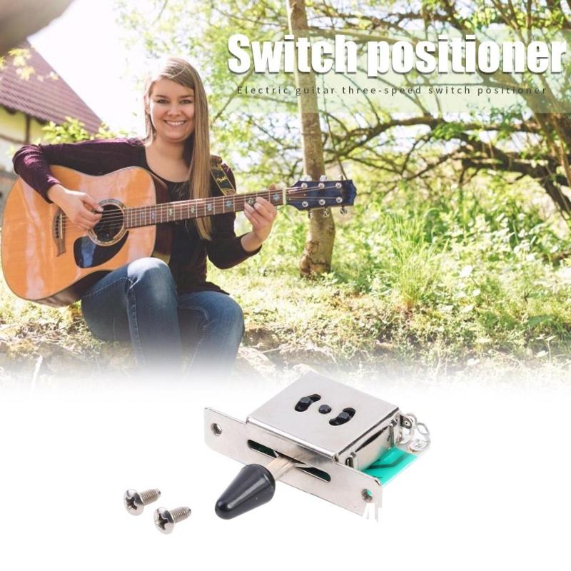 Equipo de guitarra eléctrica práctica, posicionador de interruptor de tres velocidades ajustable, pastilla de cambios, guitarra, amplia gama de piezas de aplicaciones