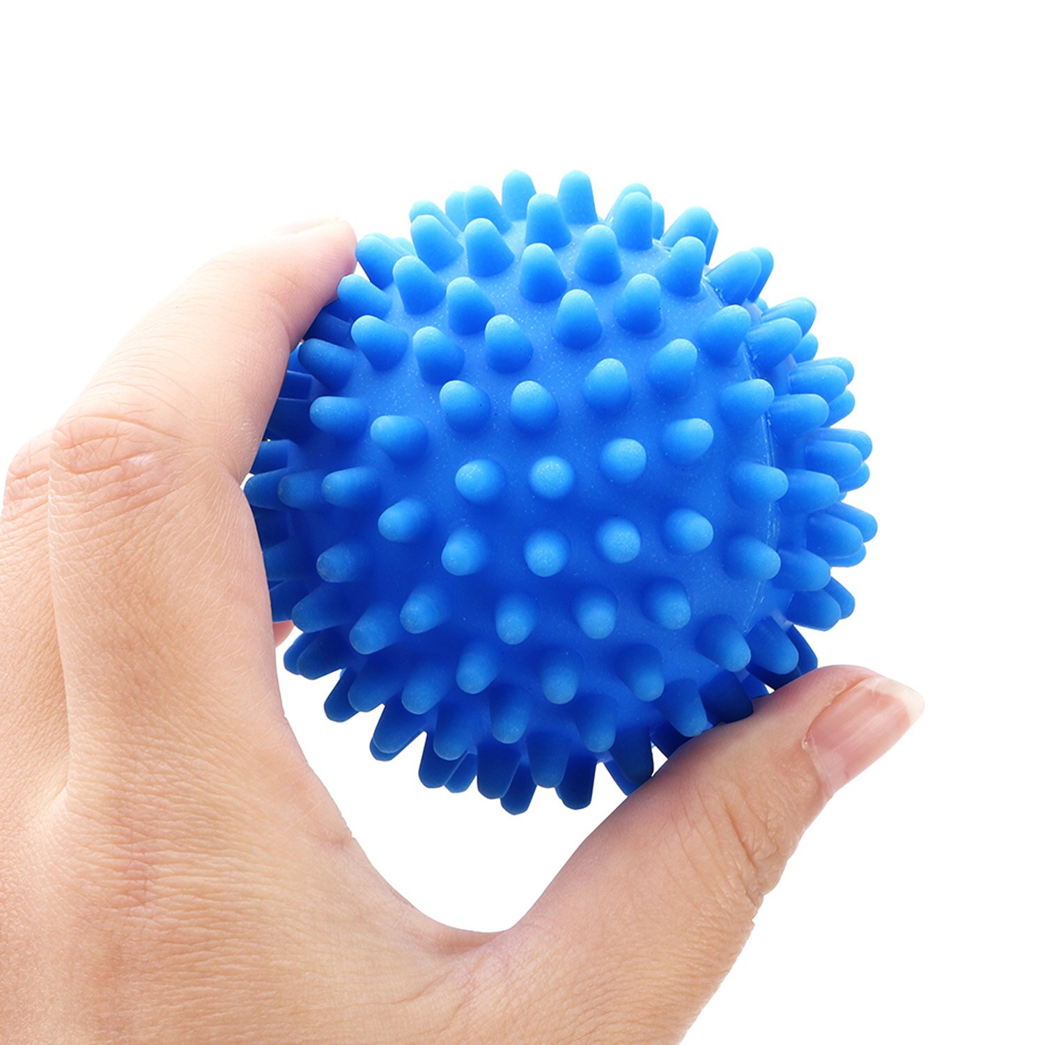 Behogar-Bolas de secado de ropa reutilizables, bolas suavizantes de tela para el hogar, colores mezclados, 6 uds.