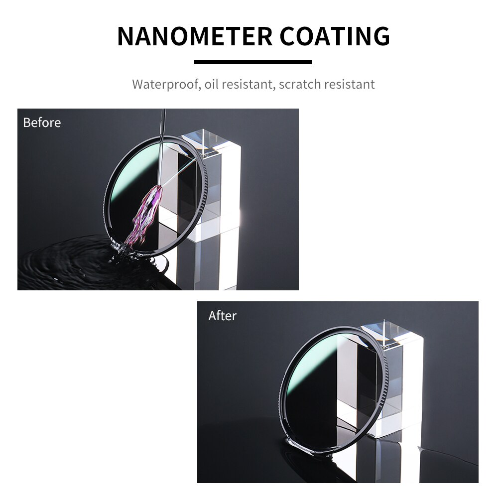 K &amp; F Concept Nano X Hd ND8 Filter Camera Lens Ultra Clear En Antireflecterende Groene Dichtheid Coating Filter 49mm 52Mm 72Mm 77Mm