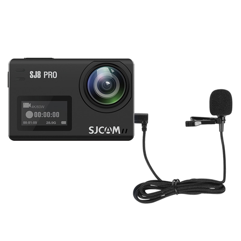 Accesorios de micrófono externo SJCAM C200 para cámara de acción SJCAM C200 / SJ10X / SJ8 Pro / SJ8 Plus / SJ8 Air / A10 / A20