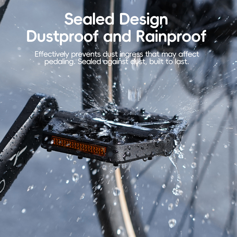 Pedali piatti in nylon migliorati Pedale per bicicletta Dual DU Pedali per bici da MTB Chiodi per piedi antiscivolo leggeri Accessori per biciclette Ciclismo