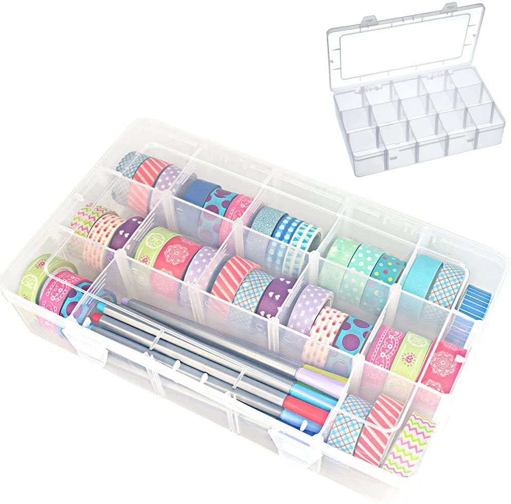 Washi Tape Box Organizer Storage Masking Tape Desktop Tape Diy Sticker Roll Tape Holder Storage