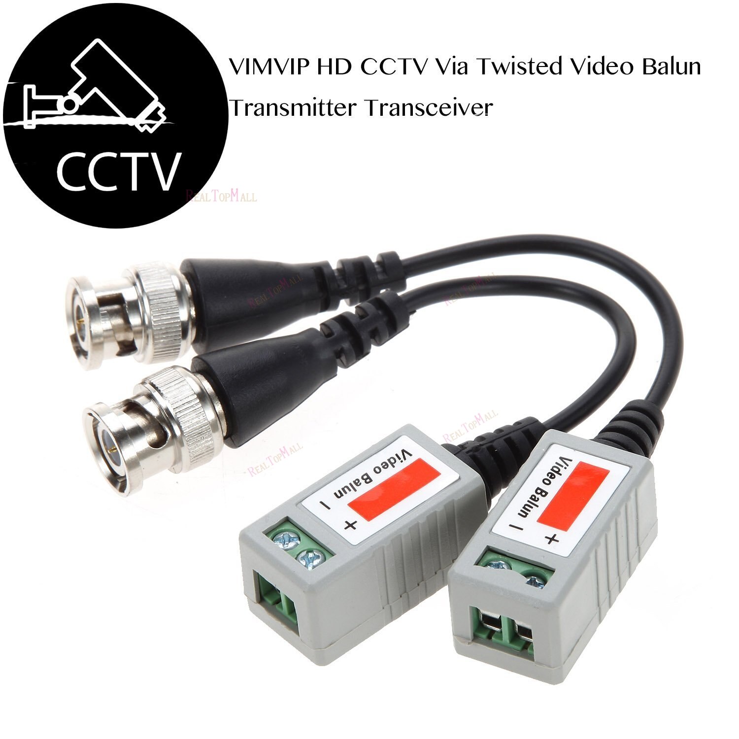 20Pcs (10 pairs) AHD/CVI/TVI Twisted BNC CCTV Video Balun passive Transceivers UTP Balun BNC Cat5 CCTV UTP Video Balun