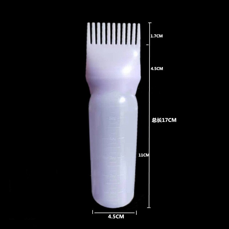 Empty Hair Dye Bottle With Applicator Brush 120ML Dispensing Salon Hair Coloring Dyeing Bottles Hairdressing Styling Tool