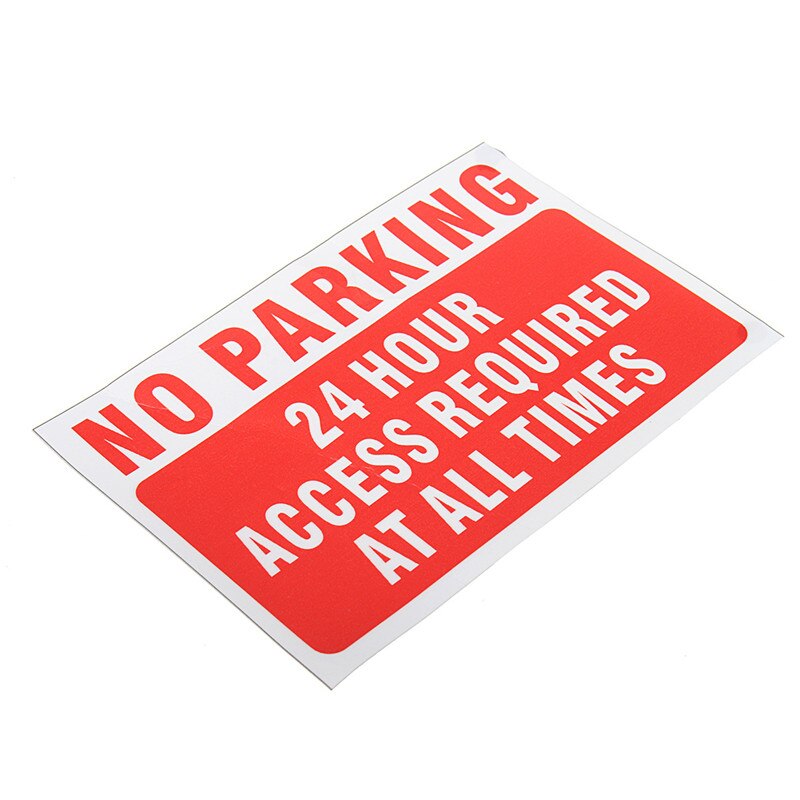Waterdichte Geen Parking Op Elk Moment Waarschuwing Teken Vinyl Decal Sticker Red Veiligheid En Bescherming Duurzame