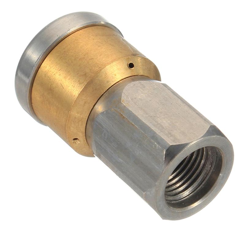 High Pressure Washer Stainless Steel Accessories G1 / 8 " G1 / 4 " G 3 / 8" Drain Sewer Cleaning Jetter Rotary Nozzle: 2