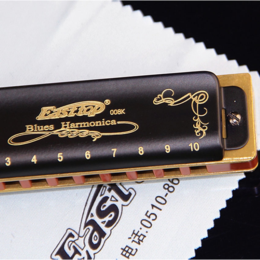 ARPA de arpón con 10 agujeros para niños, instrumento Musical de viento madera, color negro, para principiantes, para niños