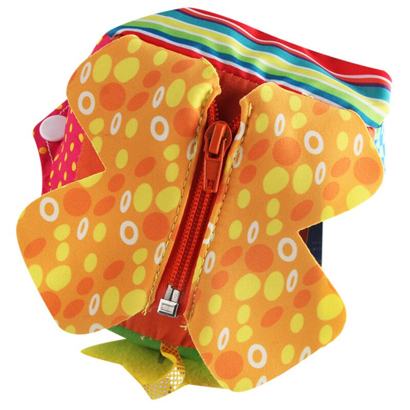 Baby Vroege Educatief Speelgoed Dagelijks Leven Simulatie Pluche Doek Ballen Puzzel Rits Veters Cognitieve Speelgoed Vierkante Bal