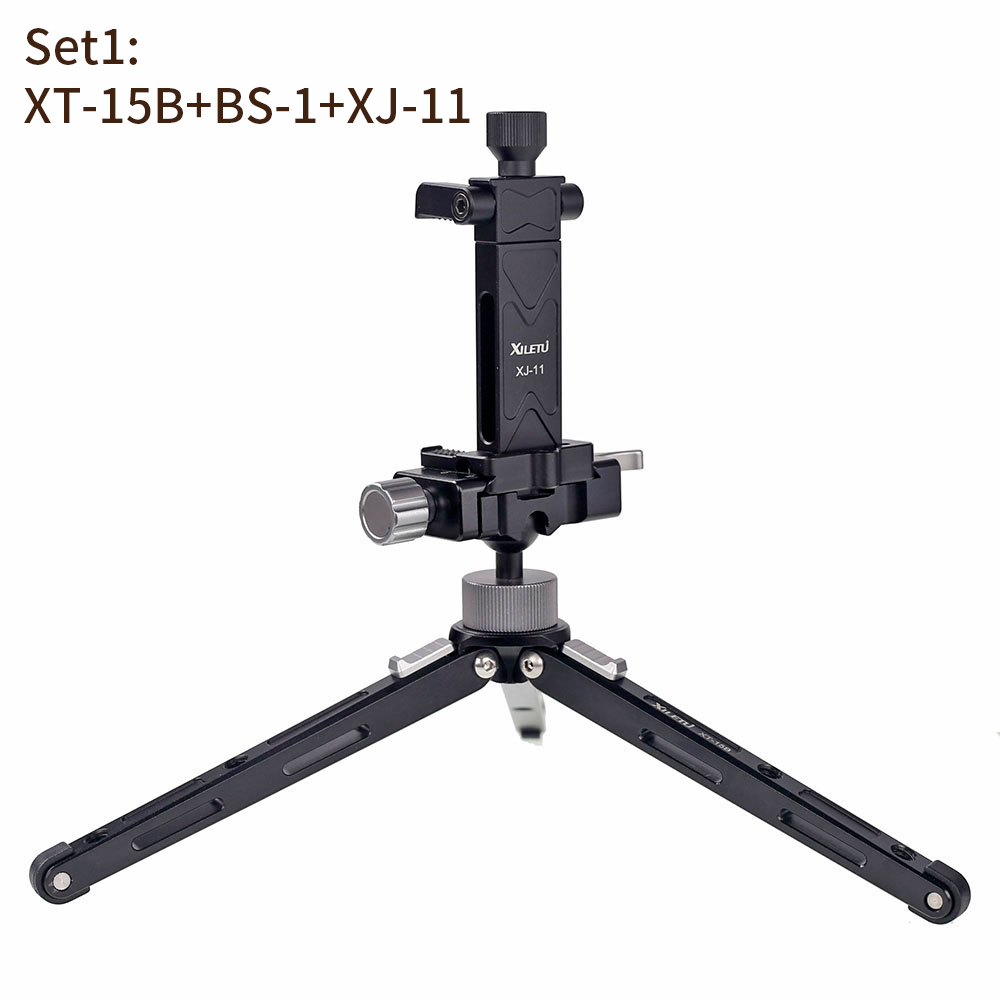 XILETU XJ-11High Bearing Desktop Bracket Mini Tabletop Tripod and Ball Head For DSLR Camera Mirrorless Camera Smartphone: Set12