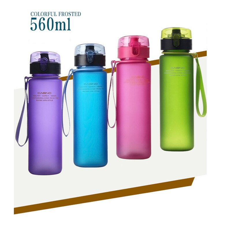 400ml 560 bicicleta ml botella de agua libre de BPA a prueba de fugas deportes botella de agua de botellas portátiles, para excursión, senderismo