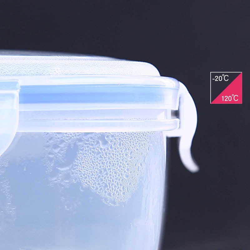 3Pcs/Set Portable Plastic Seal Storage Box Set Lunch Box Can Microwave Lunch Box Bento Heat-Resistant Lunch Box Food Container