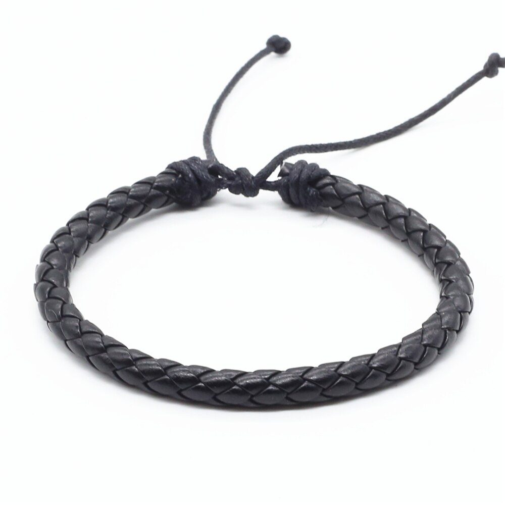 100 stks/partij Mode Wrap Handmde Touw Braid Weave Vrouwelijke Femme Homme Mannelijke PU Lederen Mannen Armband Voor Vrouwen sieraden