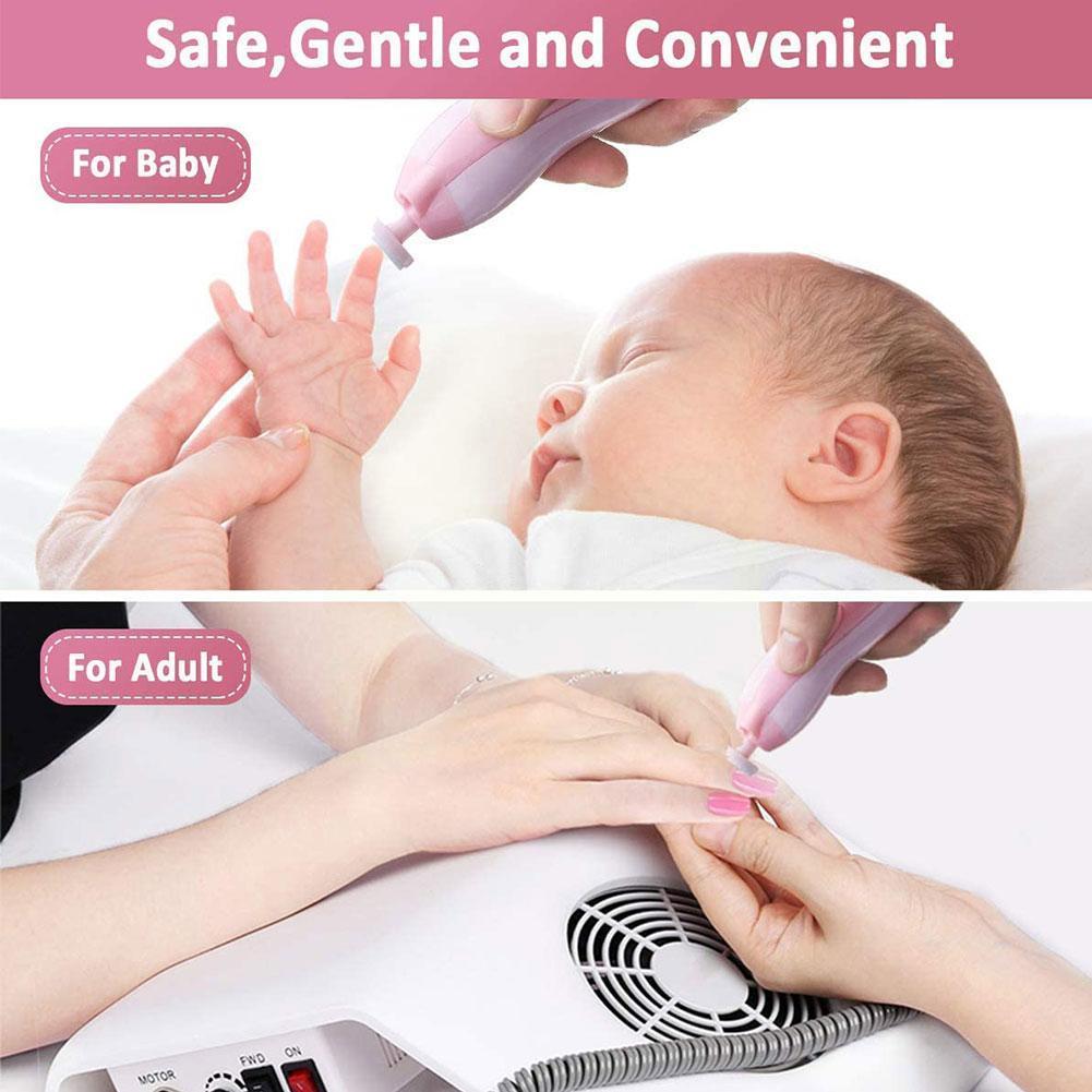 Elektrische Baby Nagel Datei Schermaschinen Zehen Fingernagel Cutter Trimmer Manikübetreffend Werkzeug Abs Leichte Und Kompakte Perfekte Für E9v6