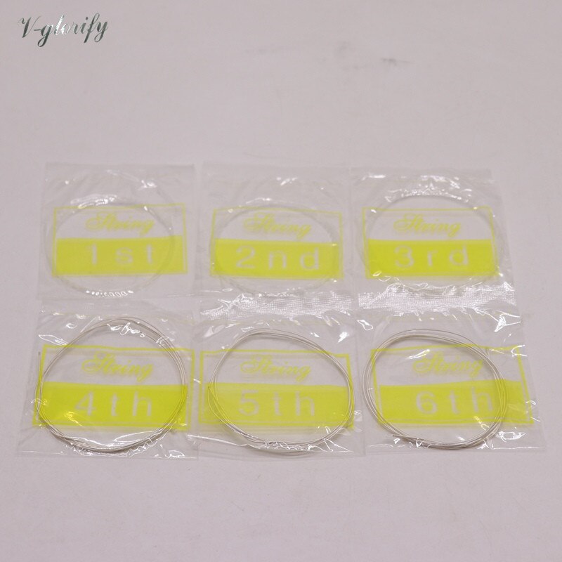Classic Guitar Strings Nylon Strings E B G D A E For Classic Guitar Parts & Accessories silver color G028 6Pcs/Set
