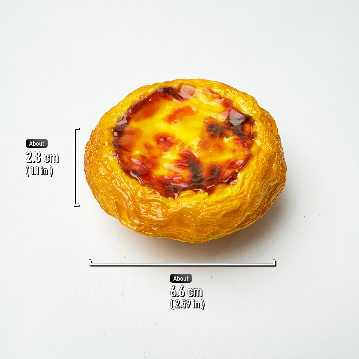 Artificiell tårta dessert leksaker tårta modell realistisk fotografi matsimulering magnetisk kylskåpsdekoration: Ljusblå