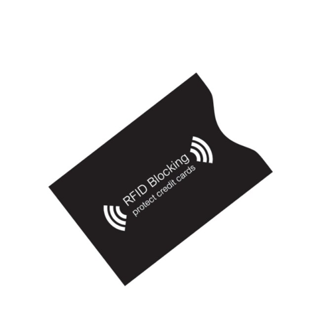Protection antivol RFID pour cartes de crédit, Protection contre le blocage des manches du porte-cartes, étui en peau, étui pour cartes bancaires, 5 pièces: E