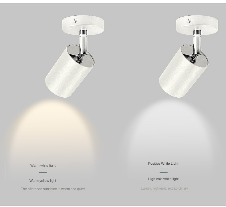 Nordic Creatieve Opbouw Draaibaar Huis Woonkamer Keuken Eiland 6W Vervangbare GU10 Led Cob Spot Plafond Downlight