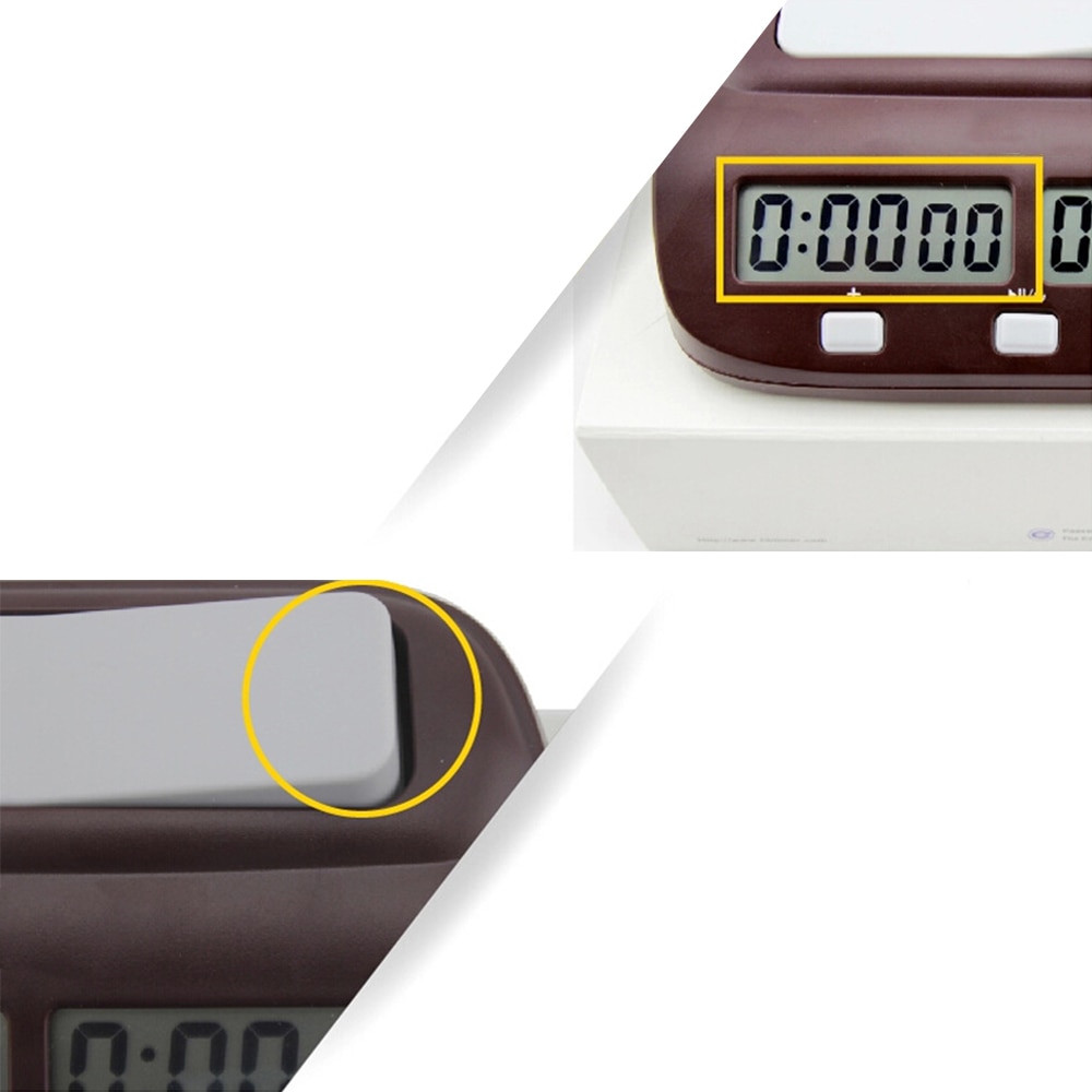 Skak ur digital nedtælling elektronisk spil timer skakspiller sæt bærbar håndholdt master
