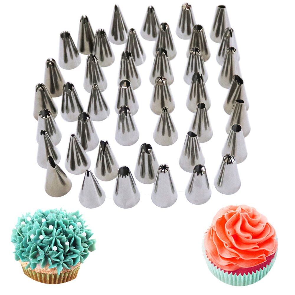 Sophronia 90 stks/set Pastry Nozzles en Koreaanse Stijl Rvs Pastry Piping Nozzles Tips Russische Tulp Set CS096