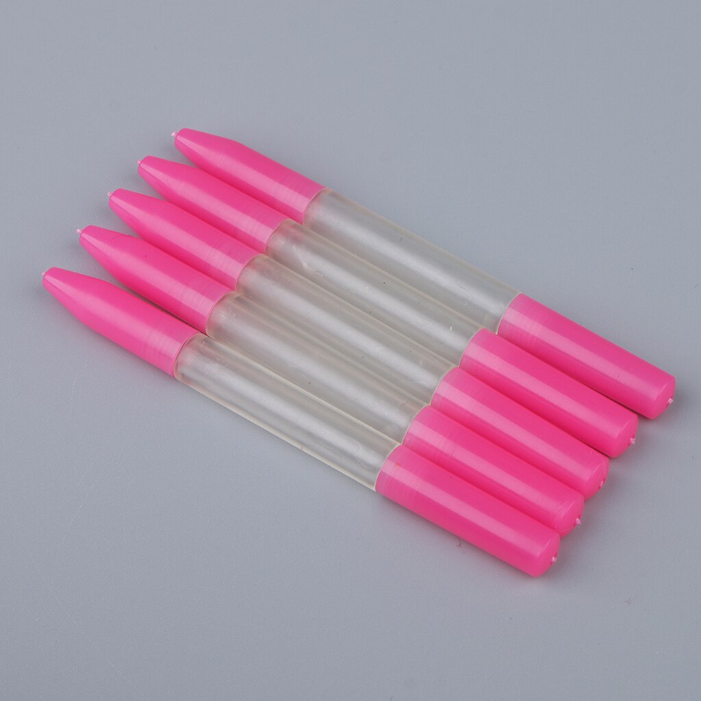 5pcs Precision Pink Oil Pin Pen Needle Lubricator Watch Clock Repair Tool Oiler Pen