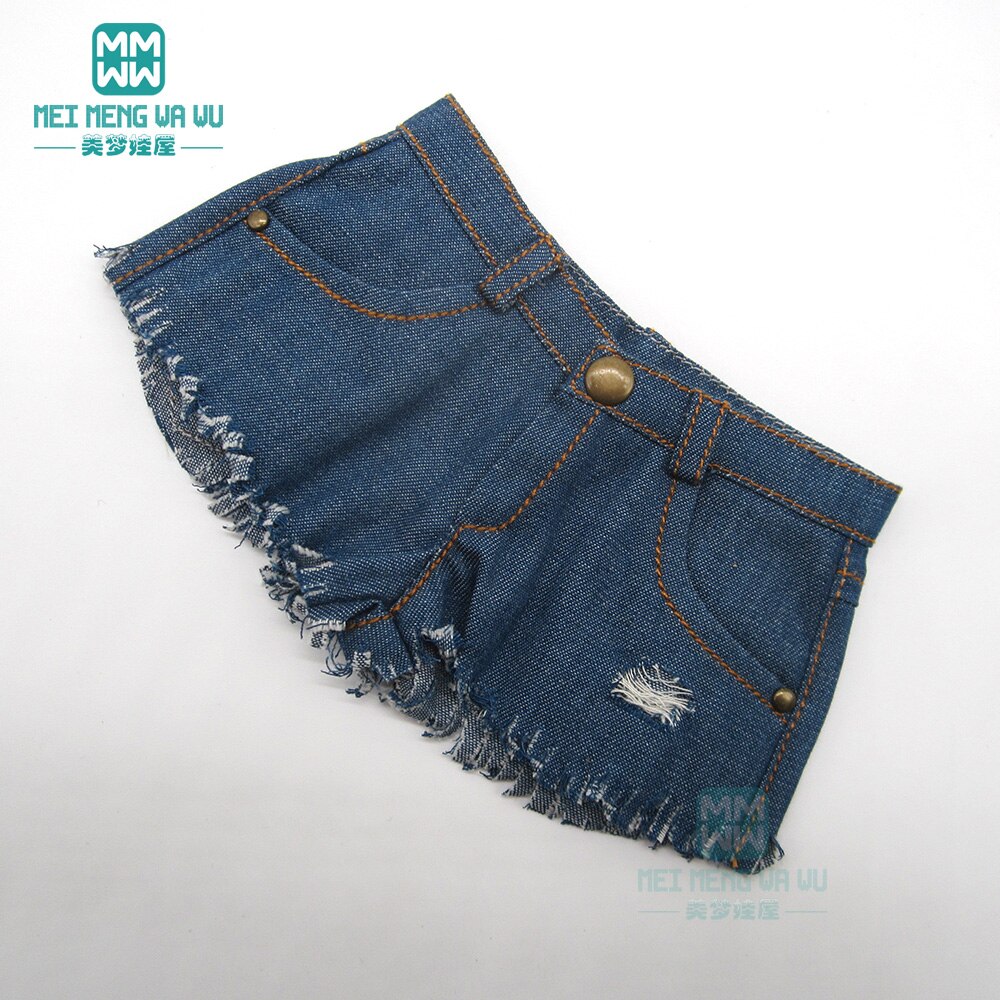 Se adapta a muñecas BJD SD DD de 58-60cm, 1/3, ropa, juguetes, muñeca articulada, camisa a cuadros, jeans, para niña: JPy3--032--B