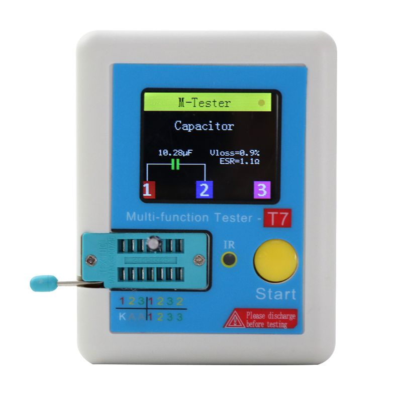 LCR-T7 nowy próbnik próbnik elektroniczny trioda dioda TFT miernik pojemności wskaźnika pokrycia wypływów netto miernik parametru ESR
