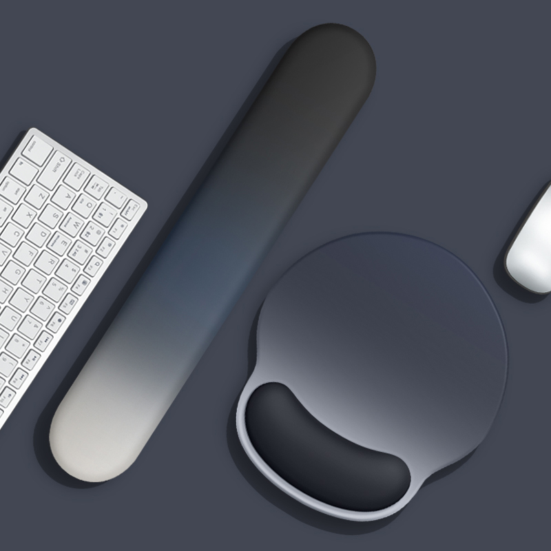 Podkładka pod mysz z podpórką na nadgarstek z podpórką na nadgarstek Ergonomiczna podkładka pod mysz komputerową z antypoślizgową silikonową podkładką
