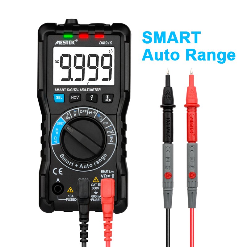 Mestek Intelligente Multimeter DM91A/DM91S Multimeter 9999 Telt Smart Auto Range Tester Multimetre Multi Meter Multitester