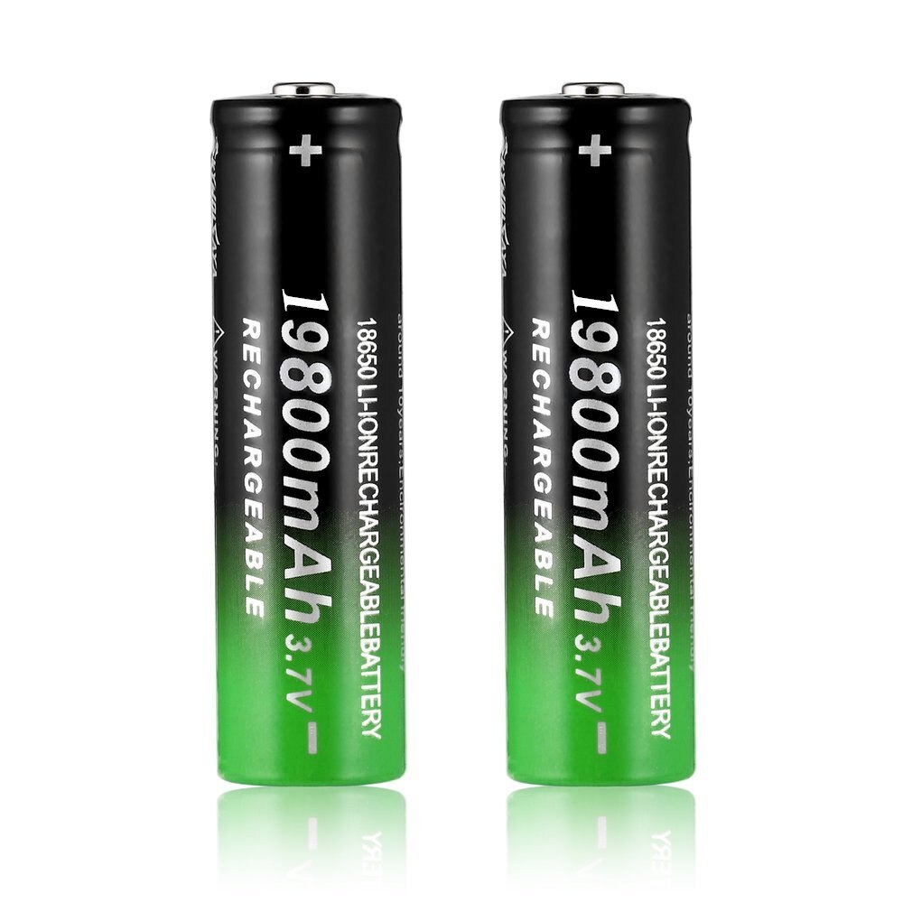 2-50 Stuks 18650 3.7V 19800Mah Li-Ion Batterij Oplaadbare Lithium Batterijen Voor Zaklamp Koplamp Elektronische Speelgoed