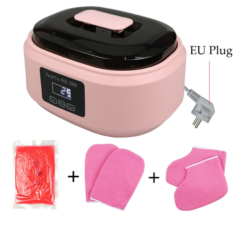 Paraffin Wachs Heizung Wtih Hand Wachs Bohnen einstellen Große Raum Mit LCD Anzeige Heimat DIY Therapie Schlecht Professionelle Salon Körper Spa