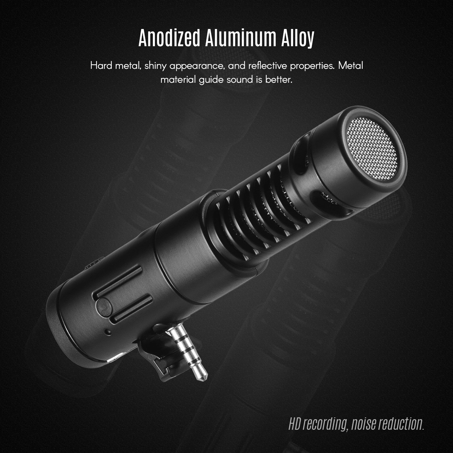 MAMEN MIC-07Pro Metall Super-nieren Directional Video Mikrofon mit echtzeit Überwachung Funktion für Smartphone SLR ILDC