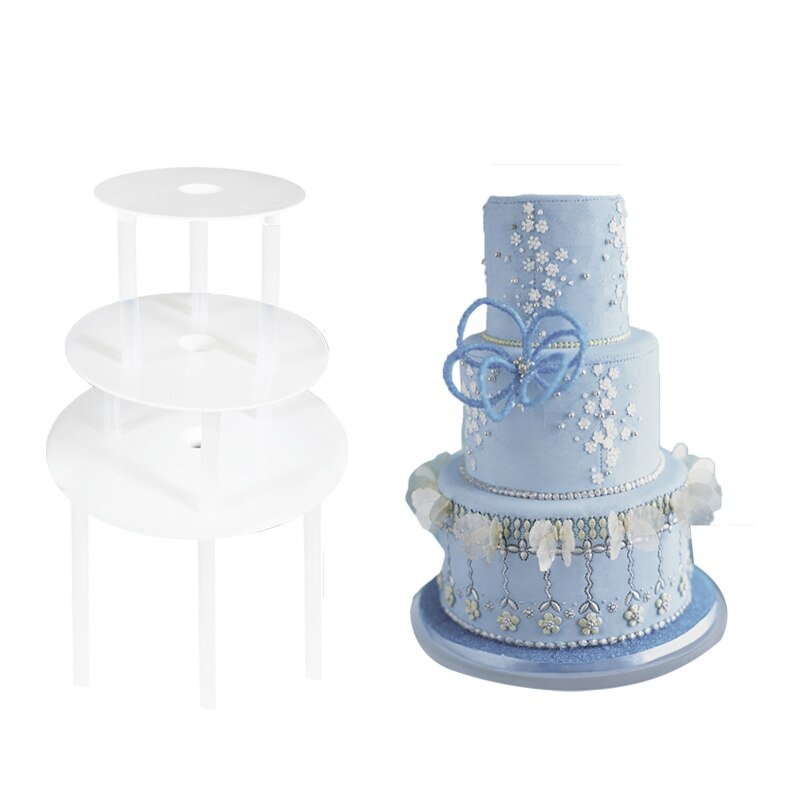 3 Tier Cake Holder Transparent Round Acrylic Cupcake Cake Stand Assemble Disassemble Birthday Tools Party Stand Decoration
