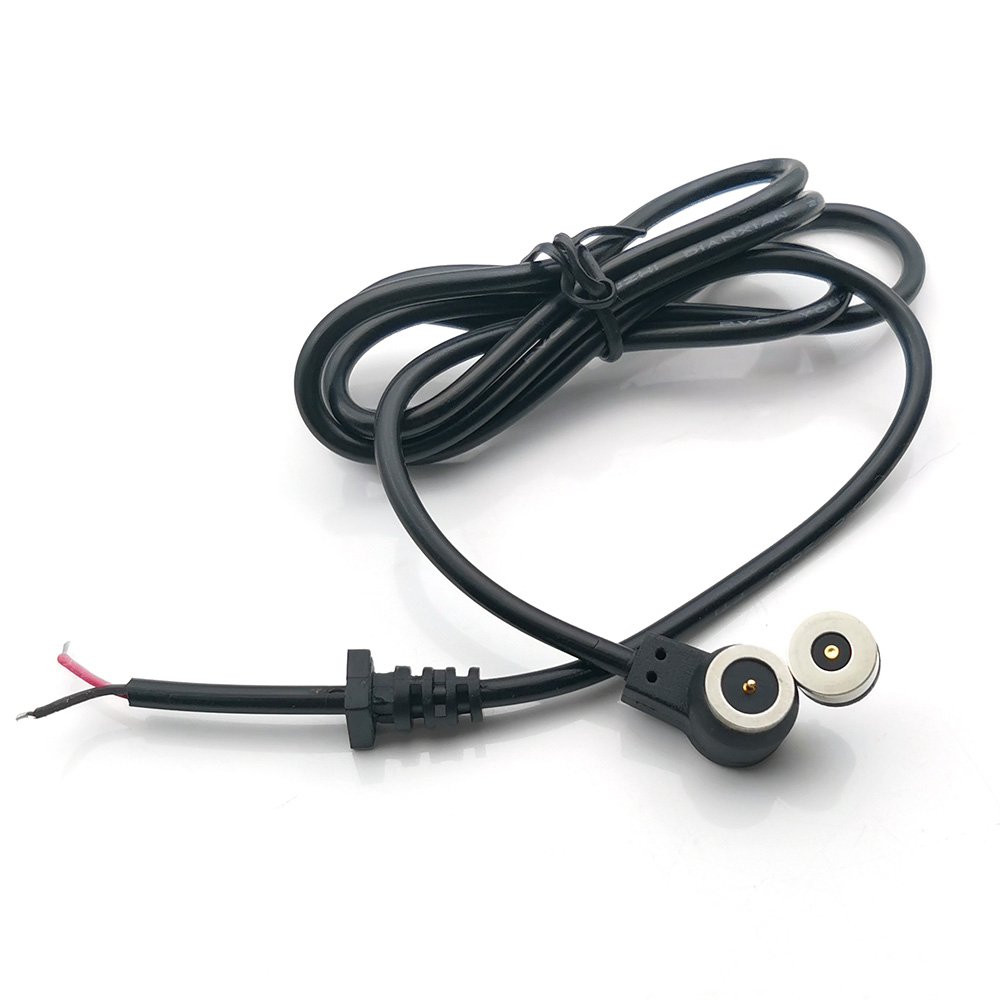1 Set Adapter Charging Cable Magnet Spring-Loaded Pogo Pin Connector Fast Charging Magnetic Data Cable 24V 2A Power Cord
