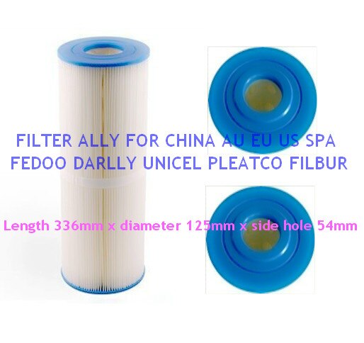 Badekar pool spa filterpatronlængde 335mm diameter 125mm erstatter unicel c -4326/ filbur fc -2375