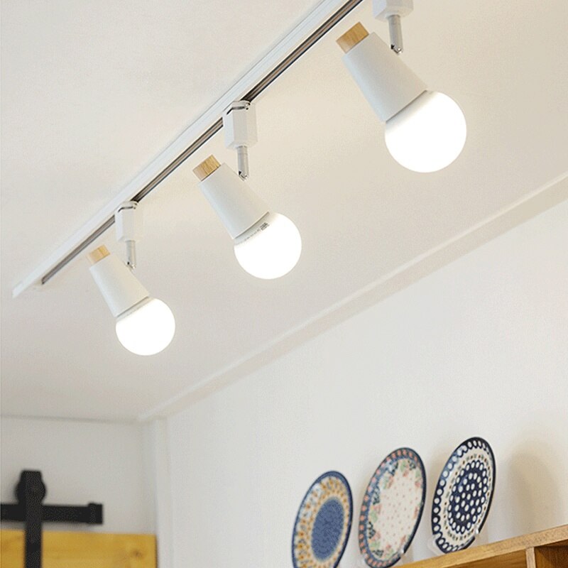 Moderne Minimalistische Kleurrijke Spoor Lamp Verstelbare Rail Spots Nordic Track Verlichting Armatuur Voor Kleding Winkel Tentoonstelling