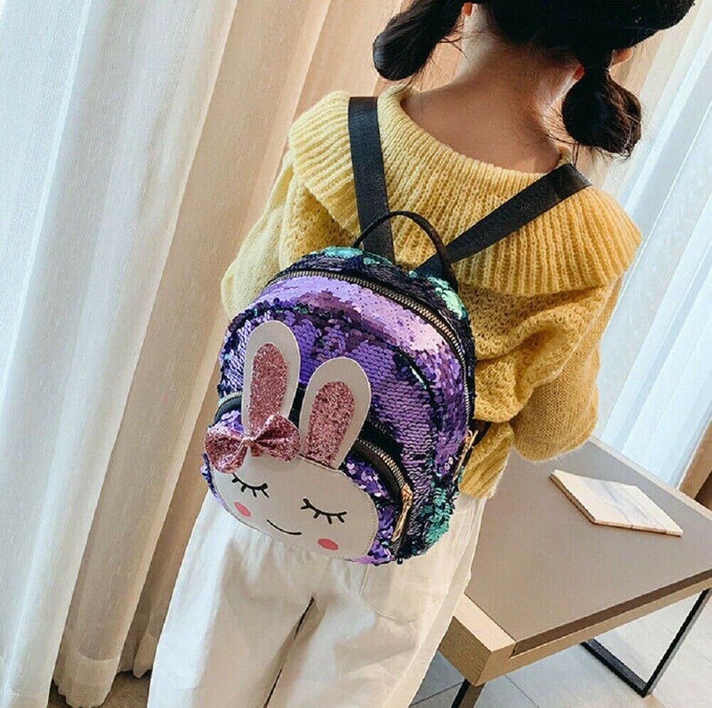 Børn skoletaske rygsæk piges lille barn kanintryk skuldertaske børn små mini bogtasker