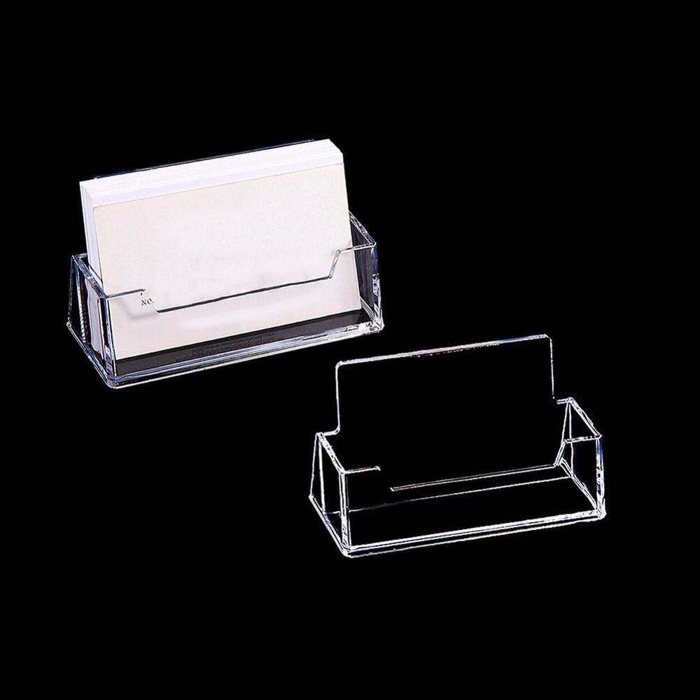 Acrylic Transparent Business Card Without Cover Business School Supplies Office Storage Office Card Box Supplies Storage B1N8
